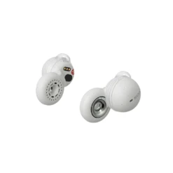 Sony LinkBuds True Wireless Open Earbuds WF-L900 -Trendy Electronic Audio Supplies Store 0720LinkBuds W wearing Mid 1050x1050 1