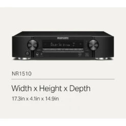 Marantz NR1510 Slim 5.2-Channel 4K Ultra HD A/V Receiver — OPEN BOX -Trendy Electronic Audio Supplies Store 1872 Marantz NR1510 TextOverlay 5 070120 1050x1050 1