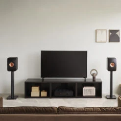 KEF LS50 Meta Bookshelf Speakers -Trendy Electronic Audio Supplies Store 20 KEF LS50Meta CarbonBlack S2 KF92 LivingRoom 1050x1050 1