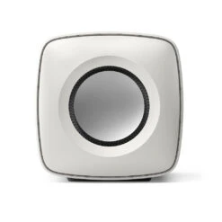 KEF KC62 Compact Powered Subwoofer -Trendy Electronic Audio Supplies Store 21 KEF KC62 MineralWhite SideDriver 1050x1050 1