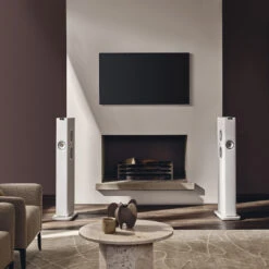 KEF LS60 Wireless Powered Floorstanding Speaker System -Trendy Electronic Audio Supplies Store 22 KEF LS60Wireless landscape Mineral White 1050x1050 1