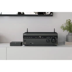 Sony STR-AZ1000ES – 7.2 Channel 8K A/V Receiver -Trendy Electronic Audio Supplies Store 221104 1220Closeup20ES20Receiver20on20ent20console20and20SONOS20Port20AZ1000203 1050x1050 1