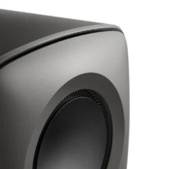 KEF KC62 Compact Powered Subwoofer -Trendy Electronic Audio Supplies Store 23 KEF KC62 Titanium CloseUp2 1050x1050 1