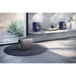 KEF KC62 Compact Powered Subwoofer -Trendy Electronic Audio Supplies Store 23 KEF KC62 Titanium LSX2 Lifestyle 1050x1050 1