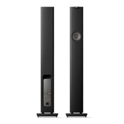 KEF LS60 Wireless Powered Floorstanding Speaker System -Trendy Electronic Audio Supplies Store 23 KEF LS60 Carbon Black Pair Front 1050x1050 1