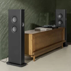 KEF LS60 Wireless Powered Floorstanding Speaker System -Trendy Electronic Audio Supplies Store 23 KEF LS60 Carbon Black vertical 1050x1050 1