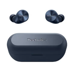 Technics EAH-AZ60M2 True Wireless Noise Cancelling Earbuds 23 Technics EAH-AZ60M2 True Wireless Noise Cancelling Earbuds -Trendy Electronic Audio Supplies Store EAH AZ60M2 Front Earbuds Out Case Closed A MidnightBlue 1050x1050 1