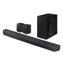 Samsung HW-Q990C Soundbar With Wireless Subwoofer And Rear Speakers -Trendy Electronic Audio Supplies Store HW Q990C 002 Set R Perspective Titan20Black 1050x1050 1