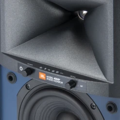 JBL 4305P Studio Monitors — Powered Bookshelf Speakers With Streaming -Trendy Electronic Audio Supplies Store JBL204305P Primary Control20Panel20Angled CloseUp MPHiRez 1605 WEB D3 1050x1050 1