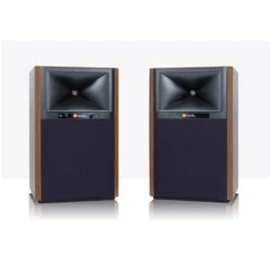 JBL 4305P Studio Monitors — Powered Bookshelf Speakers With Streaming -Trendy Electronic Audio Supplies Store JBL204305p20Walnut20Pair Toned20Background 2 1050x1050 1