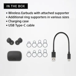 Sony LinkBuds True Wireless Open Earbuds WF-L900 -Trendy Electronic Audio Supplies Store Linkbuds In the Box 1 1050x1050 1