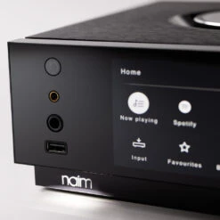 Naim Uniti Atom Headphone Edition — DAC + Headphone Amp + Streamer -Trendy Electronic Audio Supplies Store Naim20Audio20 20White20 20Uniti20Atom20HE20Front20Ports202 1050x1050 1