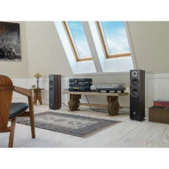 Dali Oberon 5 Compact Floorstanding Speakers -Trendy Electronic Audio Supplies Store OBERON 5 Walut stereo 1050x1050 1