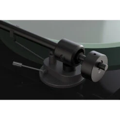 Pro-Ject T1 Turntable -Trendy Electronic Audio Supplies Store PJ T1 black high gloss tonearm bearing detail 1050x1050 1
