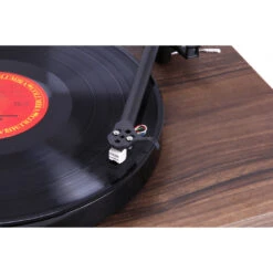 Rega Planar 1/ PLUS Turntable With Carbon Cartridge And Phono Stage - WALNUT -Trendy Electronic Audio Supplies Store PLANAR 1 WALNUT EFFECT carbon closeup 1050x1050 1