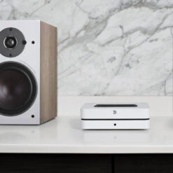 Bluesound POWERNODE (Gen 3) — Wireless Hi-Res Streaming Amplifier -Trendy Electronic Audio Supplies Store POWERNODE WithOberon3 WHT 1080x1080px V2 1050x1050 1