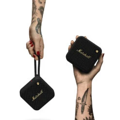 Marshall Willen Portable Bluetooth Speaker -Trendy Electronic Audio Supplies Store Willen hands 1050x1050 1